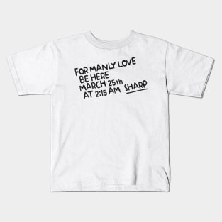 Sea Bass - For Manly Love Kids T-Shirt